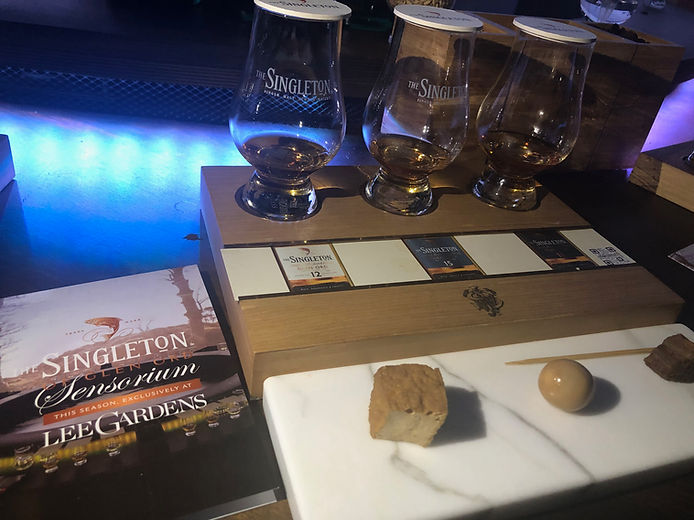 <Diageo 為小編們準備左一系列既滷水食物以配搭SINGLETON威士忌>